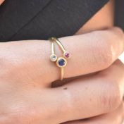 A Mother's Love Ring - Double Love [Gold Plated]