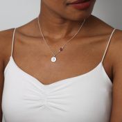 BE STRONG - Sterling Silver Necklace with Swarovski® Crystal