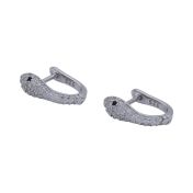 Huggie Serpent Earrings [Sterling Silver]