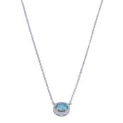 Blue Radiance Necklace [Sterling Silver]