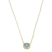 Blue Radiance Necklace [18K Gold Plated]