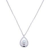 Pearl Drop Necklace [Sterling Silver]