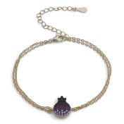 Jeweled Pomegranate Bracelet [18K Gold Plated]