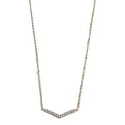Chevron Bar Necklace [Gold Plated]