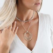 Spheres of Love Name Necklace [Sterling Silver]