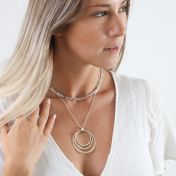 Spheres of Love Name Necklace [Sterling Silver]