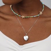 Tropical Howlite Star Necklace