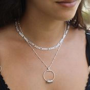 Collar con Nombre Círculo Familiar [Plata de Ley]