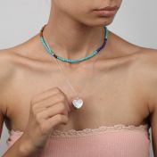 Turquoise Howlite and Lapis Necklace