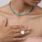 Turquoise Howlite and Lapis Necklace