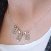 Classic Bar Initial Necklace - Sterling Silver