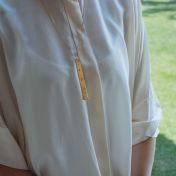 Unvergessliche Erinnerungen Braille Halskette [Vergoldet]