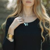 Classic Bar Initial Necklace - Sterling Silver