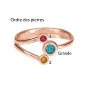 Bague Amour d'une Mère - Amour Double [Plaqué Or Rose 18ct]