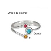 Anillo Amor de Madre - Doble Amor [Plata de Ley]