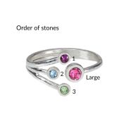 A Mother's Love Ring - Triple Love [Sterling Silver]