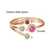 Anello Amore di Mamma - Triplo Amore [Placcato Oro Rosa 18kt]