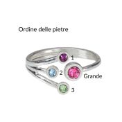 Anello Amore di Mamma - Triplo Amore [Argento 925]