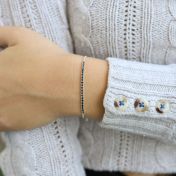 Moon Sparkle Adjustable Bracelet [Sterling Silver]