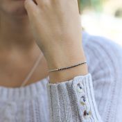Moon Sparkle Adjustable Bracelet [Sterling Silver]