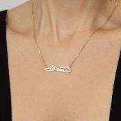 Alice Italic Name Necklace [18K Gold Vermeil]