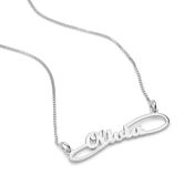 Alice Italic Name Necklace [Sterling Silver]