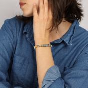 Amazonit Hamsa Armband mit Gravur für Damen [Sterlingsilber]