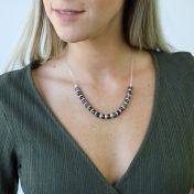 Collar con Nombre El Camino de la Amatista [Plata de Ley]