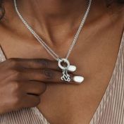 Anna Double Layer Crystal Necklace [Sterling Silver] - with Zodiac Signs