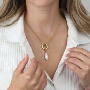 Anna Double Layer Necklace [18K Gold Plated] - with Charms