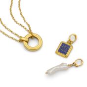 Anna Double Layer Necklace [18K Gold Plated] - with Charms