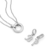 Anna Layer Kette [Sterlingsilber] – mit Buchstaben-Charms