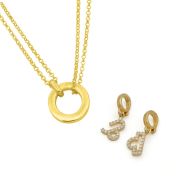 Collana Anna a Doppio Strato [Oro Vermeil 18kt] - con i Segni Zodiacali