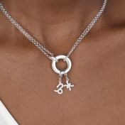 Anna Layer Kette [Sterlingsilber] – mit Sternzeichen Charms
