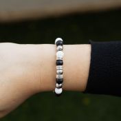 Bracciale Notte d'Argento con Nome [Argento 925]