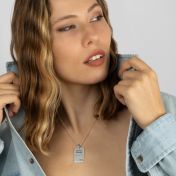 Heart Tag Name Necklace [Sterling Silver]