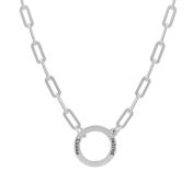 Collier Arya Ancre avec Prénoms [Argent 925]
