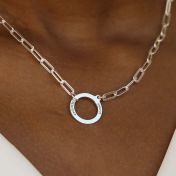 Collier Arya Ancre avec Prénoms [Argent 925]