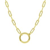 Familie Anker Naam Ketting [18K Goud Vermeil]