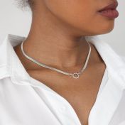 Arya Herringbone Kette [Sterlingsilber] - mit Charms