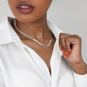 Arya Herringbone Kette [Sterlingsilber] - mit Charms