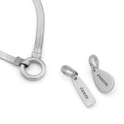 Arya Herringbone Kette [Sterlingsilber] - mit Namen