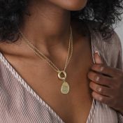 Ciondolo Grande Personalizzabile di Arya [Placcato Oro 18 Carati]