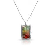 Signature Art Locket Necklace [Sterling Silver]