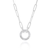 Aurora Familienkreis Ankerkette mit Gravur [Sterlingsilber]