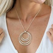 Spheres of Love Name Necklace [Sterling Silver]