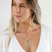 Spheres of Love Name Necklace [Sterling Silver]