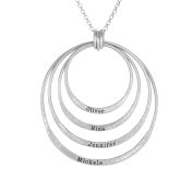 Collier Sphères De l'Amour Avec Noms [Argent 925]