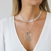 Spheres of Love Name Necklace [Sterling Silver]