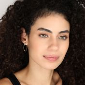 Aurora Pavé Hoop Earrings [18K Gold Vermeil]